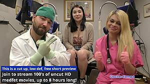 Dr Tampa backstage with Siccos and huge tit Mina Moon in latex