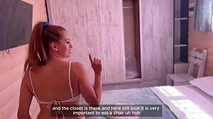 He guides her through every room fucking her tight wet pussy in homemade pov creampie