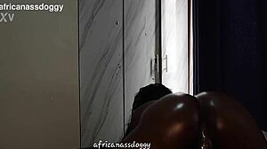 soft jiggly big ass rides monster black cock doggystyle oiled