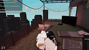 big cock whore in roblox roleplay begs for deepthroat cum and monster orgasm