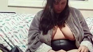 wanna see me unbox these anal toys and try wet look clothes on my chubby ass?