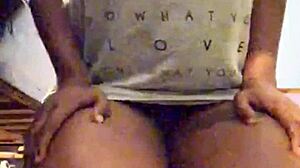 Ebony Milf's Teasing Strip Leads to Monster BBC Deepthroat Creampie