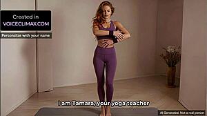 i bet tamara your lesbian yoga teacher wants to seduce you into first girl-on-girl action pov asmr