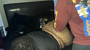 EbonY BBW Big Booty Cheating Slut Wife Treated Like Fuck Doll with Monster Cock Part 1