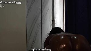 soft jiggly big ass rides monster black cock doggystyle oiled