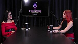 bruna ferrari discusses anal fetish projects with handyman husband in sheer red lingerie interview