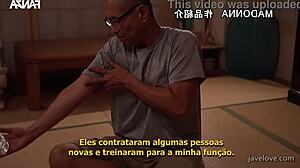 sweaty maid yuka mizuno seduces with exposed nipples legendado