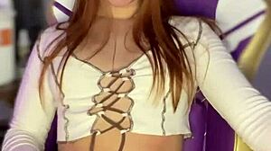 cute latina neighbor flashes lingerie body since she was young