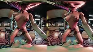 judy alvarez dying to lick and ride at v's apartment