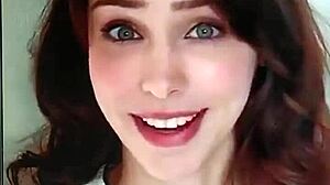 stefanie joosten takes massive cum tribute all over her face!