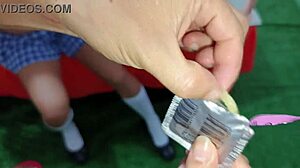 Dirty latina flashes big tits and monster cock in flirty homemade sexology interview class