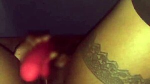 Ebony Milf's Teasing Strip Leads to Monster BBC Deepthroat Creampie