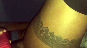 Ebony Milf's Teasing Strip Leads to Monster BBC Deepthroat Creampie