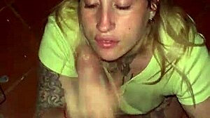 We Sneak into Abandoned House and She Swallows Cum Sloppily