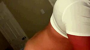 i can't resist pounding this slutty schoolgirl's big booty doggystyle before huge cumshot on ass