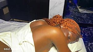 Church Girl's Petite Ebony Pussy Takes Forgotten Load After Doggystyle Ride