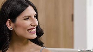 my stepsister's hot latina shemale gf licks then fucks my pussy hard??