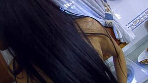 Big Tits Japanese Mom Fucked Hard Doggystyle in Kitchen