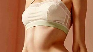 i adore these flowery panties hugging her cute model curves perfectly