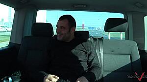 hey milf secretary, ready to deepthroat double cocks in this driving van?