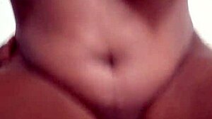 Petite tall skinny Melina impales herself on massive black monster cock