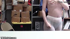 Scared Redhead Thief Ella Hughes Gets Small Tits Ravaged by Burglar Big Cock!