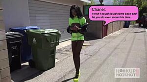 Petite Chenal Skye Feels Bryan Gozzling's Cock Stretch Her Ass Deeply