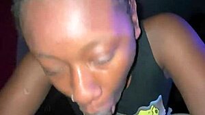 Teen neighbor hides sloppy deepthroat blowjob creampie from everyone next door