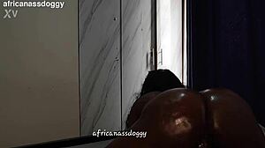 soft jiggly big ass rides monster black cock doggystyle oiled