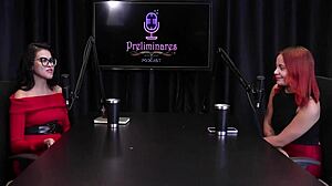 bruna ferrari discusses anal fetish projects with handyman husband in sheer red lingerie interview