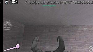 Blonde milf with big tits fucked by roblox devil monster cock