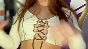 cute latina neighbor flashes lingerie body since she was young