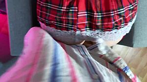 myredfoxgirl studentgirl teases stepdad for cock