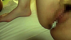 beautiful japanese milf with huge natural tits gets creampie massage