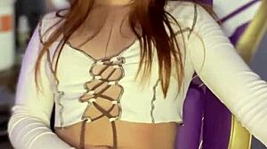 cute latina neighbor flashes lingerie body since she was young