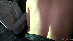 hey milf secretary, ready to deepthroat double cocks in this driving van?