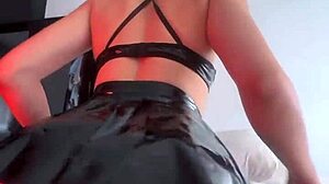 latina babe twerks beautiful round ass on muscular black big cock