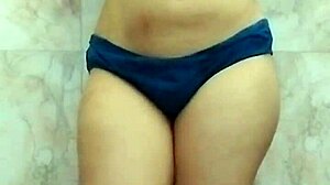 Girlfriend's Big Boobs Fingering Bathroom Tease?