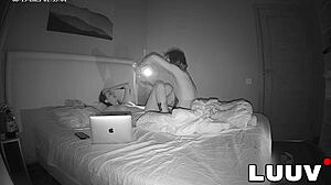 raw nighttime FUCK with girlfriend Alice on homemade bedroom cam