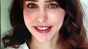 stefanie joosten takes massive cum tribute all over her face!