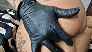 neighbor's muscular milf danaxmuscles squirts big clit after anal rimjob