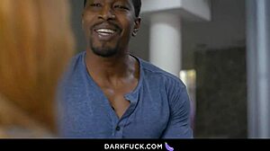 hot redhead french tutor penny takes her black student's monster cock deep