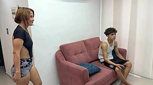 movie time with cute stepmom turns into hard pounding