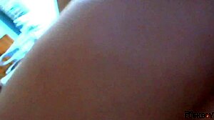 Hot stepmom sneaks into stepson's bed for anal assfucking until door knock interrupts