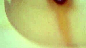 guy strokes big cock to huge cumshot in solo masturbation clip