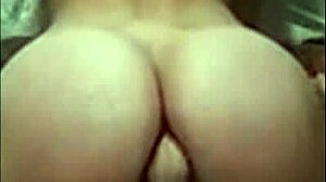 amazing latina amateur with huge ass rides cock in homemade anal cowgirl