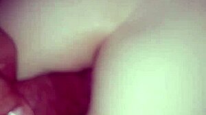 Young sexy teen's tight ass filled with hot anal creampie cumshot