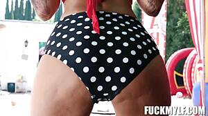 rickys holiday carnival turns into hardcore wrestling fuck with petite spanish teen bella