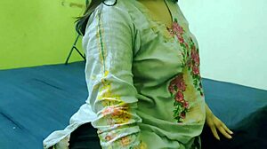 Pakistani Stepmom's Cute Hairy Pussy Teases Rough Quickie in Bedroom Close-Up