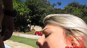 i went for security job but fucked hot boss melody antunes ass poolside
